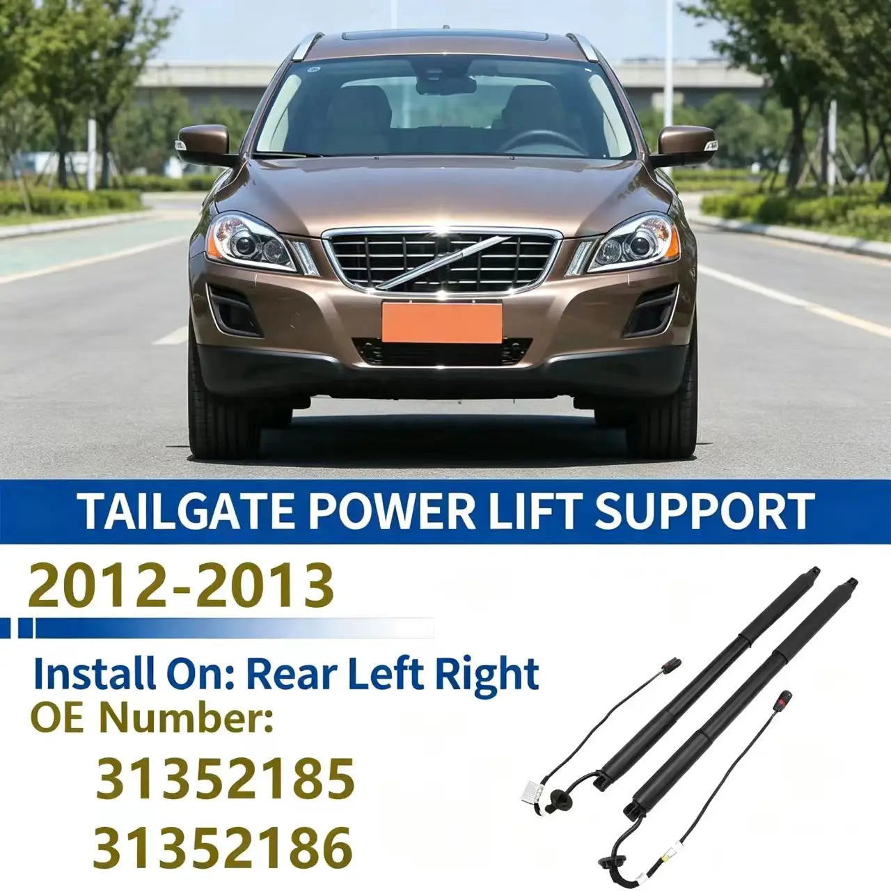 For 2012-2015 Volvo XC60 Y20 P3 Tailgate Support Rod Rear Tailgate Strut Electric Support  | AUTOKITSHOP
