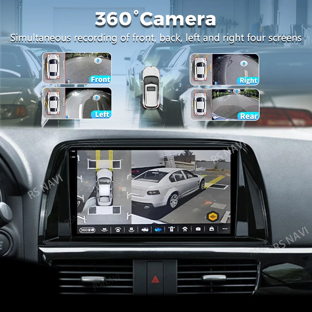 Qualcomm Android 16 For Mazda CX5 CX-5 CX 5 2012 - 2015 2K QLED Car Radio Multimedia Video