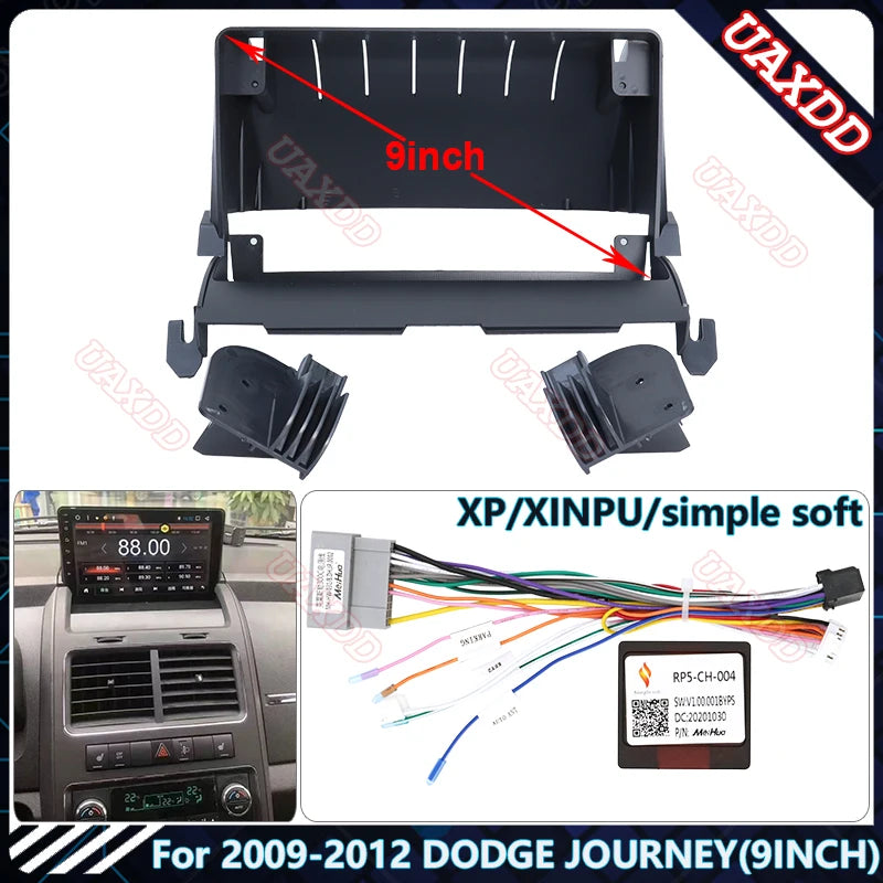 For 2009-2012 DODGE JOURNEY 9INCH Car dvd radio Android Host speaker decoder MP3 MP5 fasci