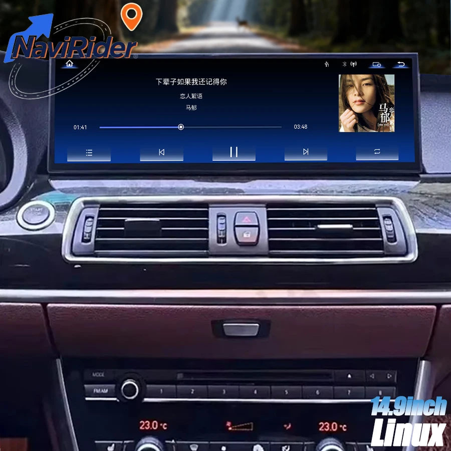 14.9" Linux Car Radio For BMW 5 GT F07 2010-2017 NBT CIC Wireless CarPlay Navigation Auto