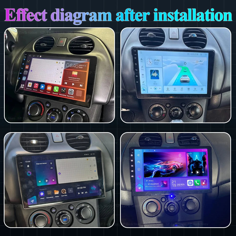 Android 16 For Mitsubishi Eclipse Spyder 2005-2012 Car Radio Multimedia Player Carplay Ste | AUTOKITSHOP