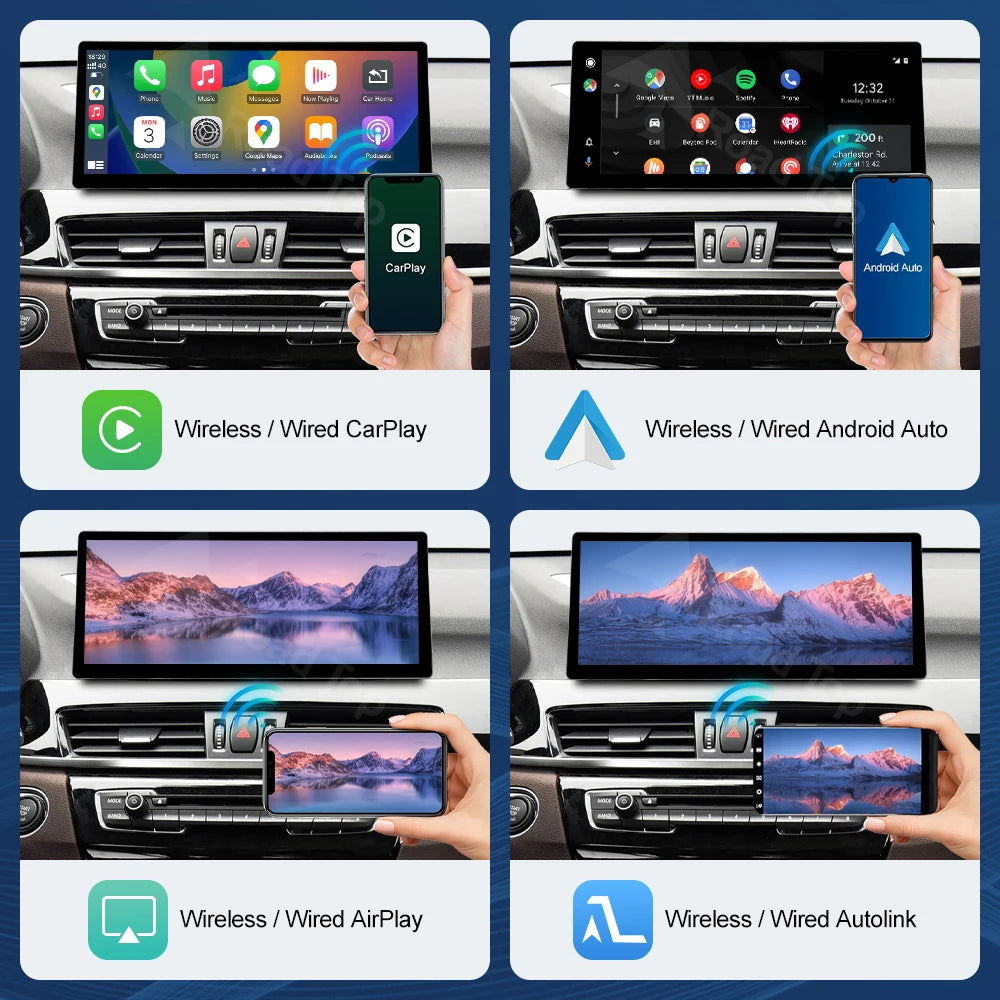 CN 12.3 Multimedia Display For BMW X1 F48 2015-2022 NBT EVO Touch Screen Wireless Carplay  | AUTOKITSHOP