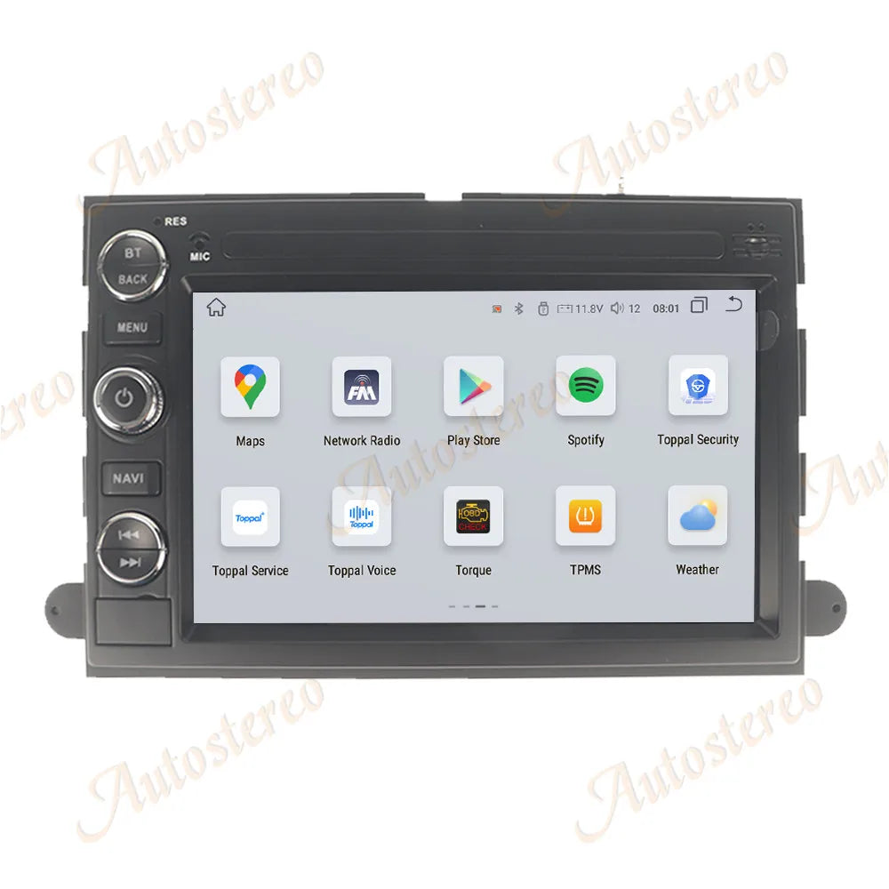 7 Inch Car Radio for Ford Mustang Explorer F150 2003-2008 CarPlay Android 14 Multimedia Pl