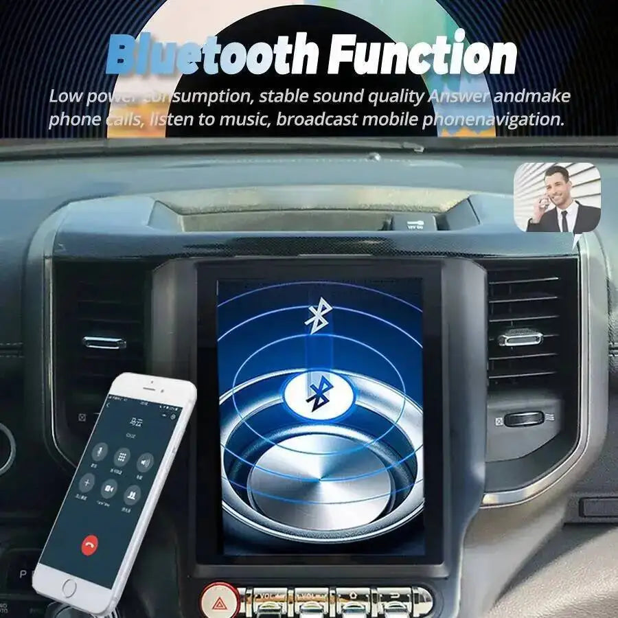 256GB Screen Navigation GPS For Dodge Ram 2019 Radio Navi Stereo Multimedia Video Player G