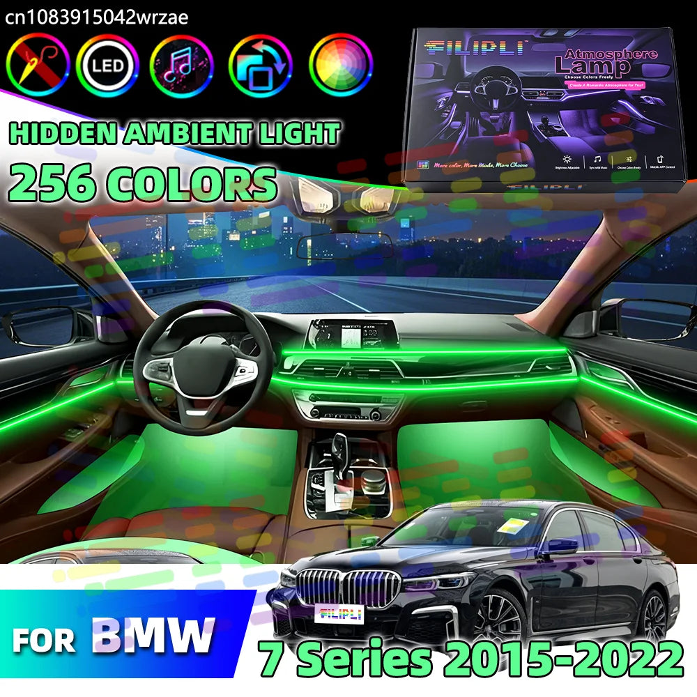 64 RGB - Ambient Light - for BMW G12 G11 - App Control - Car Interior Lighting | AUTOKITSHOP
