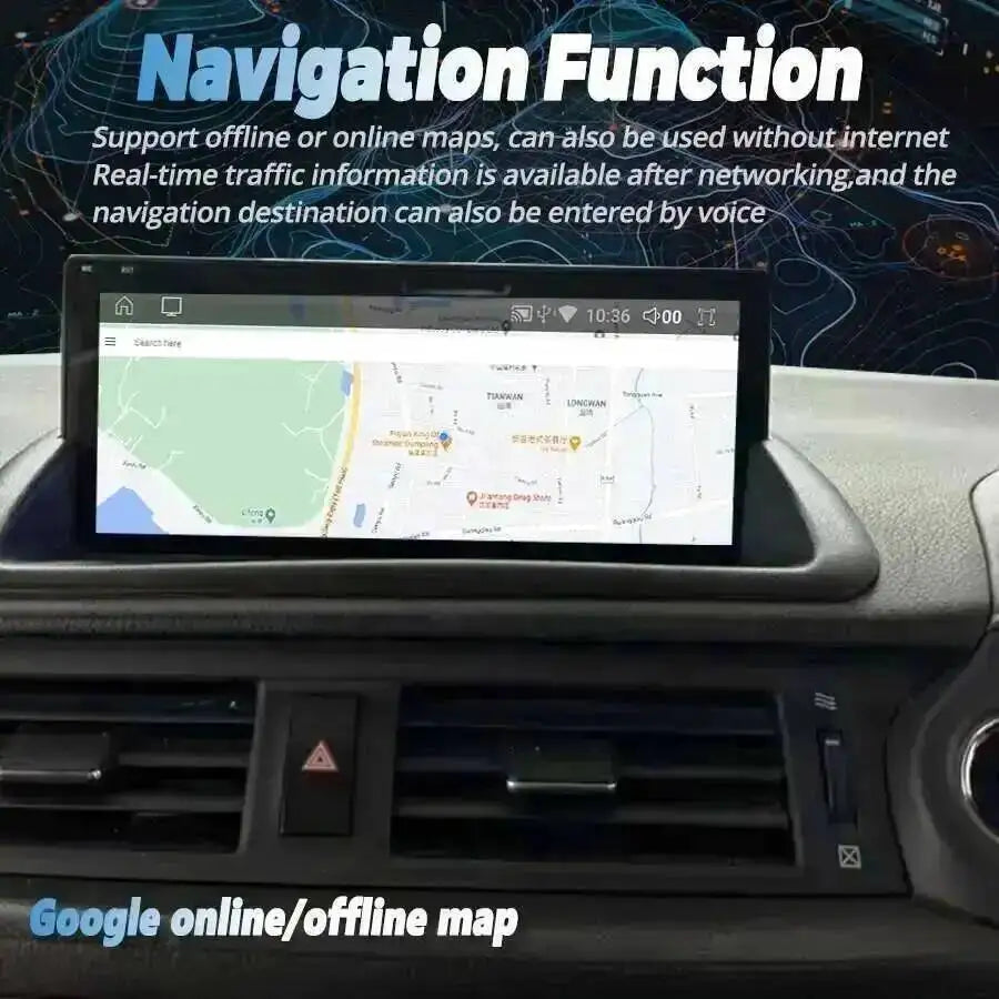 Android 14 For Lexus CT CT200 CT200h 2012 - 2020 Stereo Multimedia Video Player 4G LTE Car