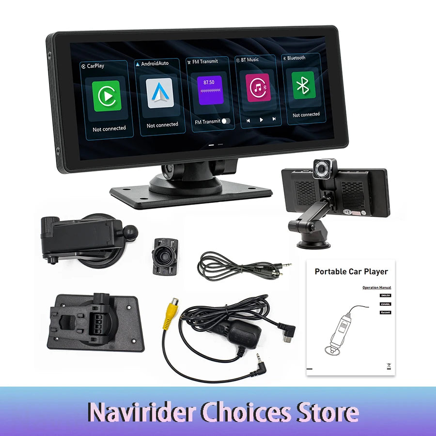 10.26inch Android Auto CarPlay Car Radio WiFi GPS FM HD Dvr Bluetooth Multimedia Touch Scr