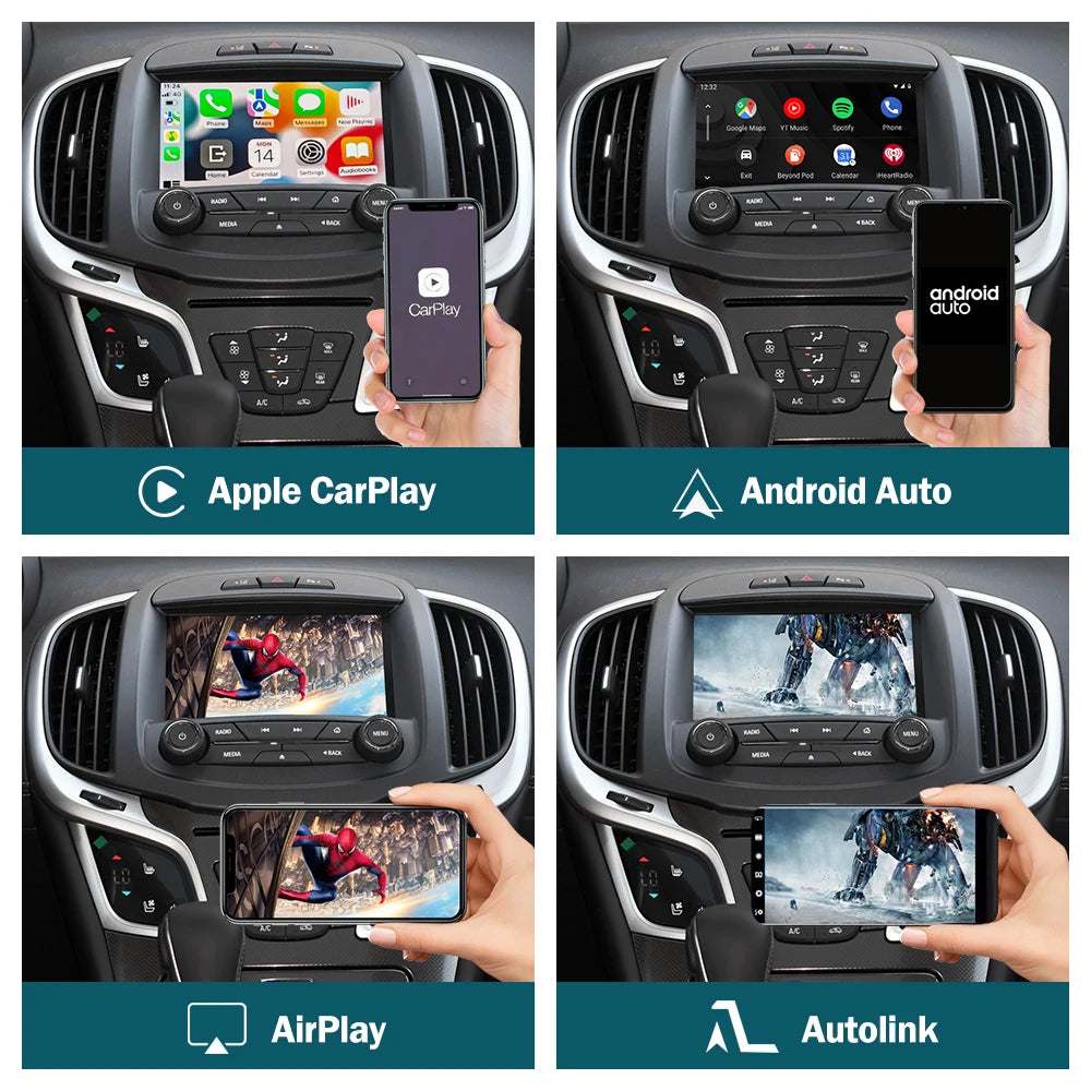 Wireless CarPlay for Buick LaCrosse HMI 2.0 2013-2019 Regal 8' LCD Screen, Android Auto Mi