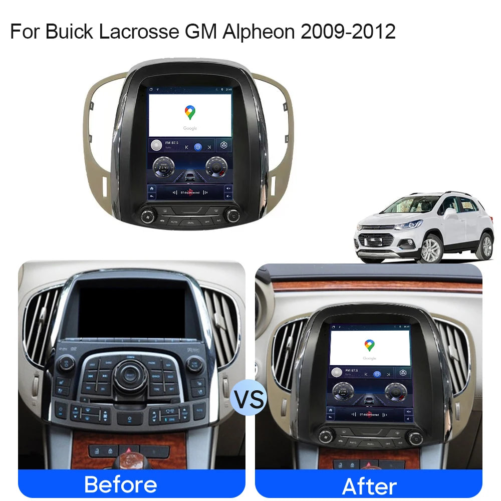 Android 15 For Buick Lacrosse GM Alpheon 2009-2012 Car Radio Stereo QLED DSP Carplay GPS N