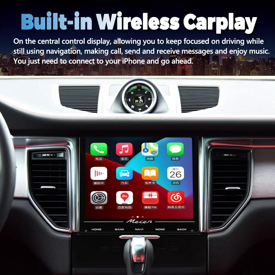 2 Din Android15 Car Radio Multimedia Video Player For Porsche Macan 2014 2015 2016 2017 GP | AUTOKITSHOP