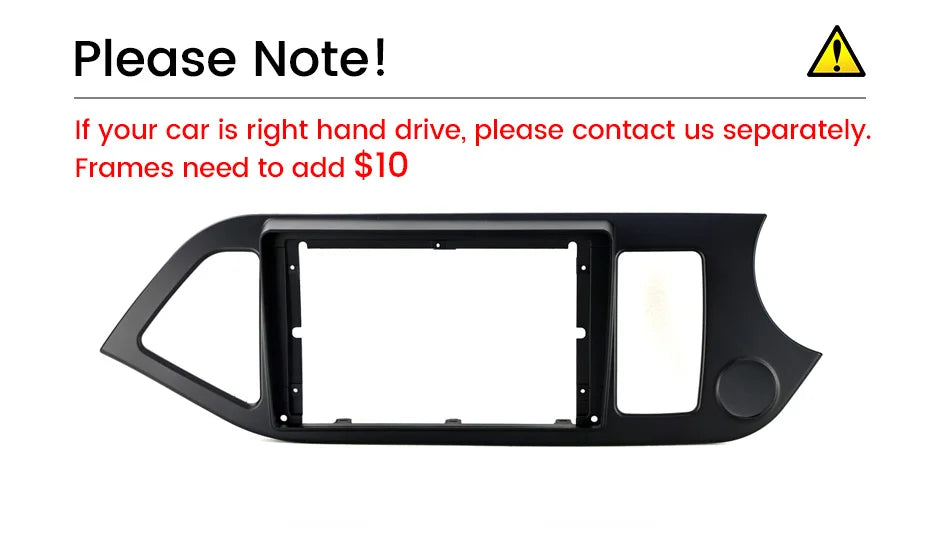 9 Inch Car Radio Fascias for KIA Morning 2011-2017 Dashboard Installation Accessories 2 Di | AUTOKITSHOP