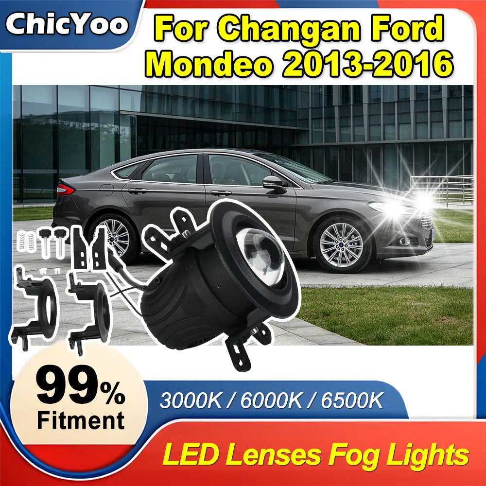 2.0 inch Bi-Led Fog Lights LED Projector LED Driving Fog Lamps Kit Projector Spotlight Len
