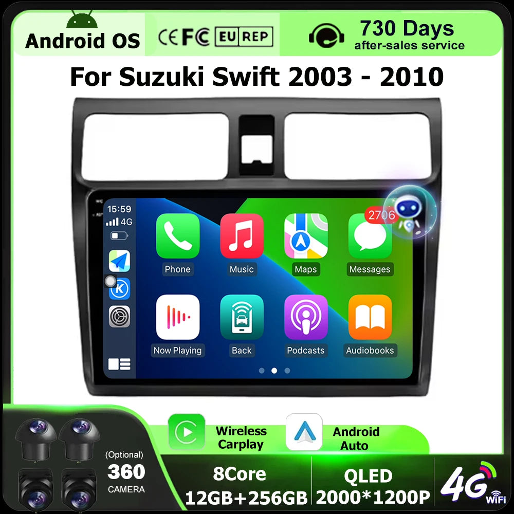 10" Android Car Radio for Suzuki Swift 2003-2010 | GPS, Video Player, Multimedia Stereo | AUTOKITSHOP