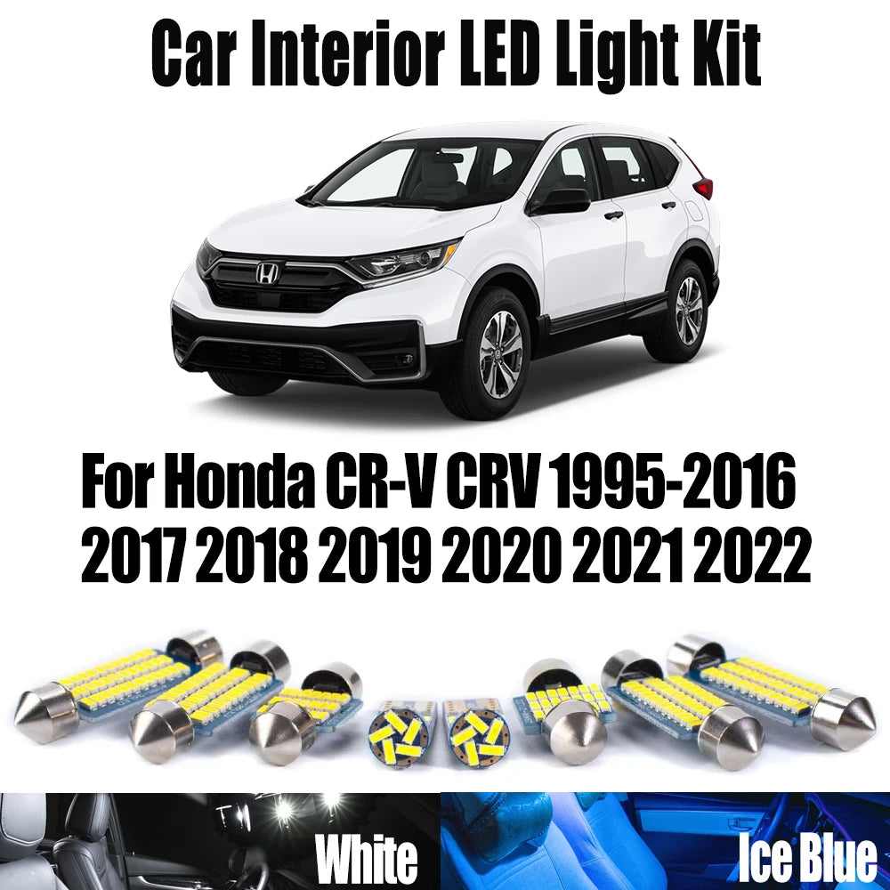 LED Interior Light Kit for Honda CR-V CRV 1995- 2018 - Canbus Dome Map Door Trunk Bulbs | AUTOKITSHOP