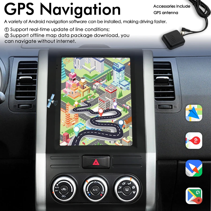 10.4inch For Nissan X-Trail X Trail 2 T31 MX6 2007 - 2015 Android Car Radio Multimedia Aut | AUTOKITSHOP