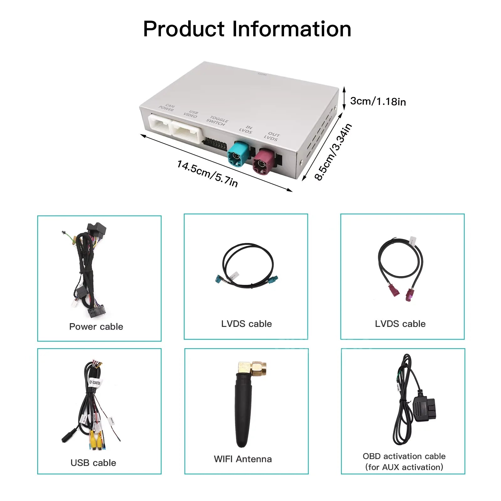 For Volkswagen Touareg RNS850 2010-2018 New Upgrade Wireless CarPlay Interface with Androi