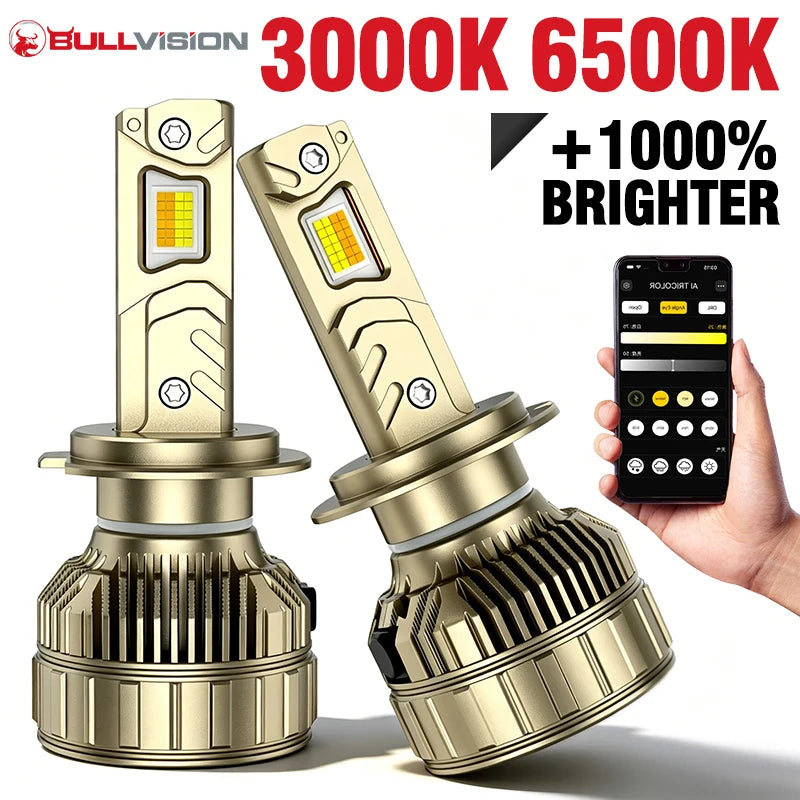 H7 H4 Led Canbus 3000K 4300K 6500K Color H3 H1 H8 H9 H11 9005 HB3 9006 HB4 9012 HIR2 Car H