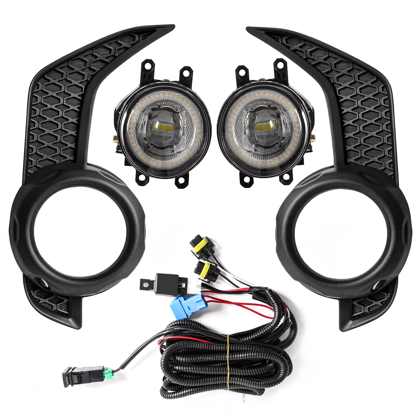 For Toyota 4 Runner 2014 2015 2016 2017 2018 2019 2020 2021 LED Fog Lamps Daytime Running  | AUTOKITSHOP