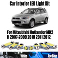11-Piece LED Interior Light Kit for Mitsubishi Outlander MK2 II 2007-2009 - Canbus Dome Map Door Trunk Bulbs | AUTOKI...