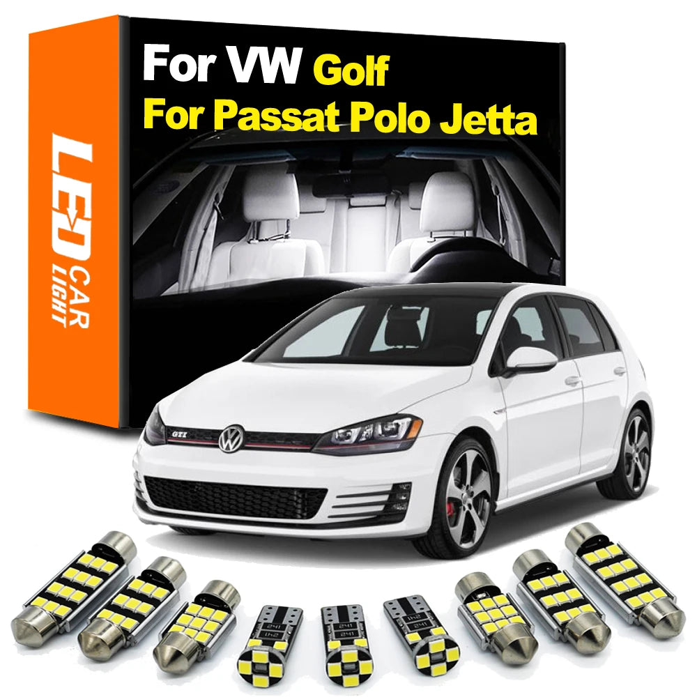 LED Interior Light Kit for Volkswagen VW Golf 4 5 6 7 Jetta Bora Vento Passat B5 B6 B7 B8 CC Polo Phaeton Canbus Vehi...