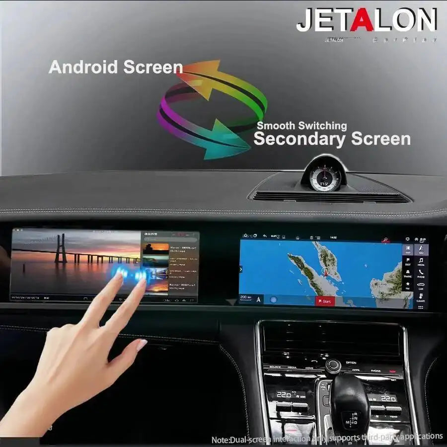 12.3+12.3Inch Android15 Car Radio Multimedia Video Player For Porsche Panamera 2017-2023 W | AUTOKITSHOP