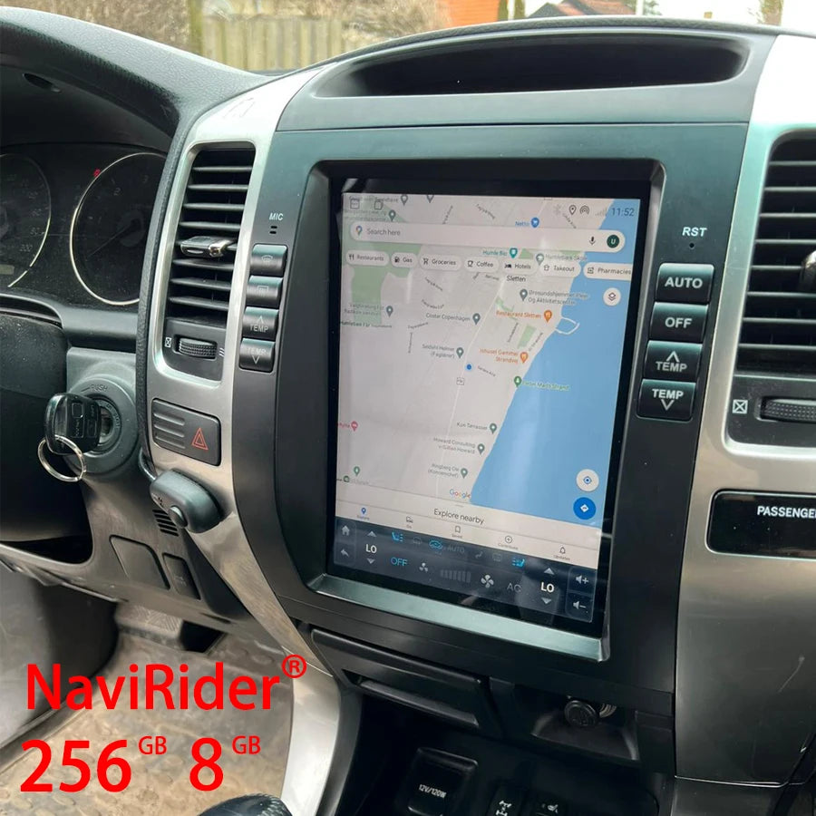 10.4" Android Screen Car Radio Multimedia Video Player For Lexus GX470 For Toyota Prado Lc