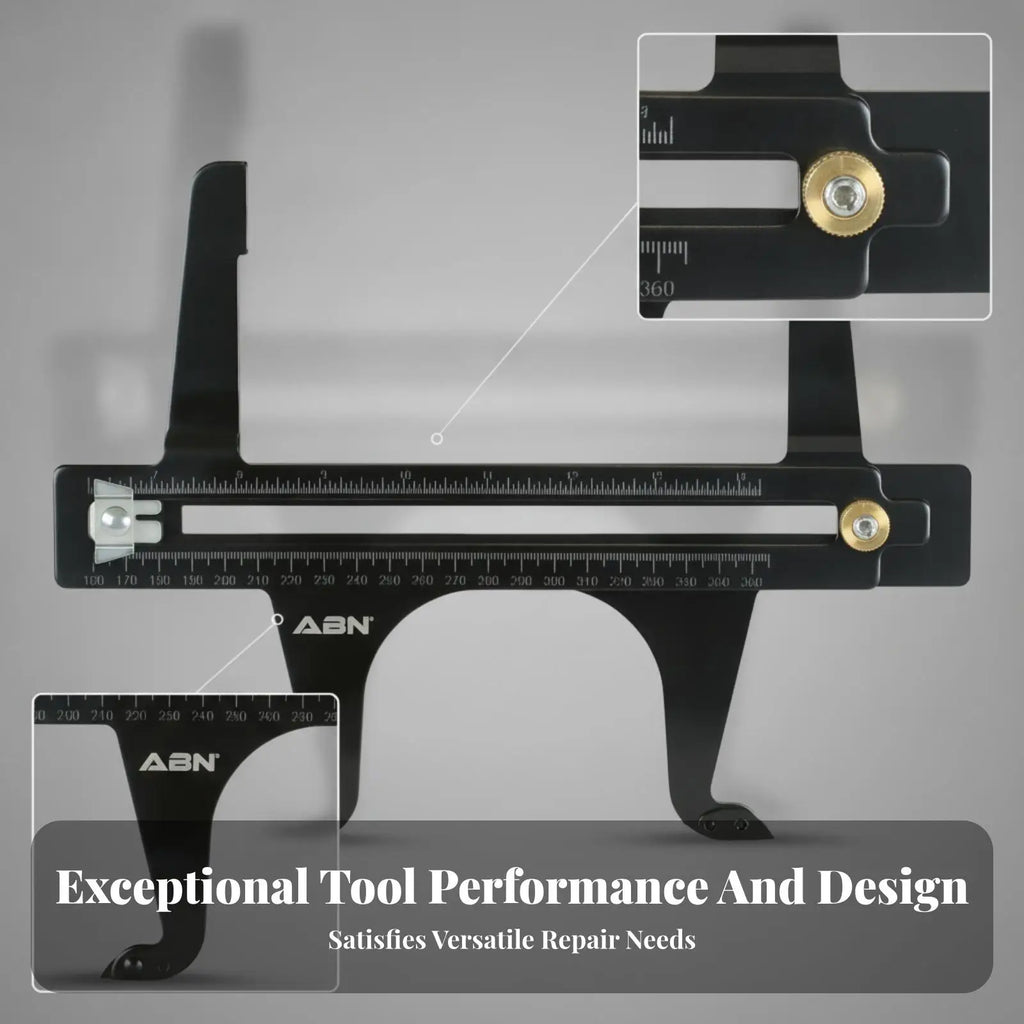 Brake Reset Tool Measuring Brake Repair Tool Steel for Garage - Automotive LED Light