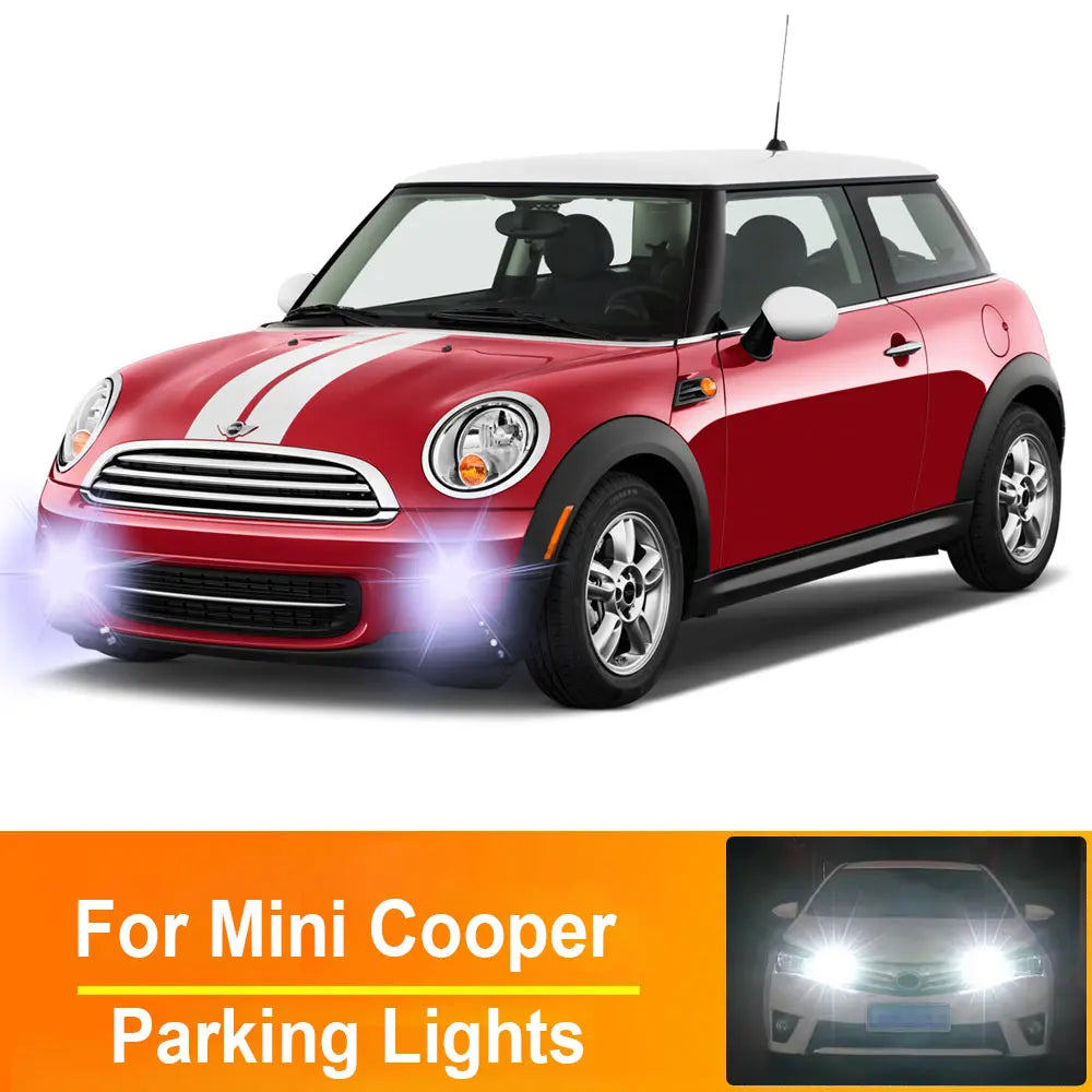 2-Piece LED Interior Light Kit for BMW E46 Mini Cooper F54 F55 F56 R52 R53 R55 R56 Parking Lights - Canbus Error-Free...