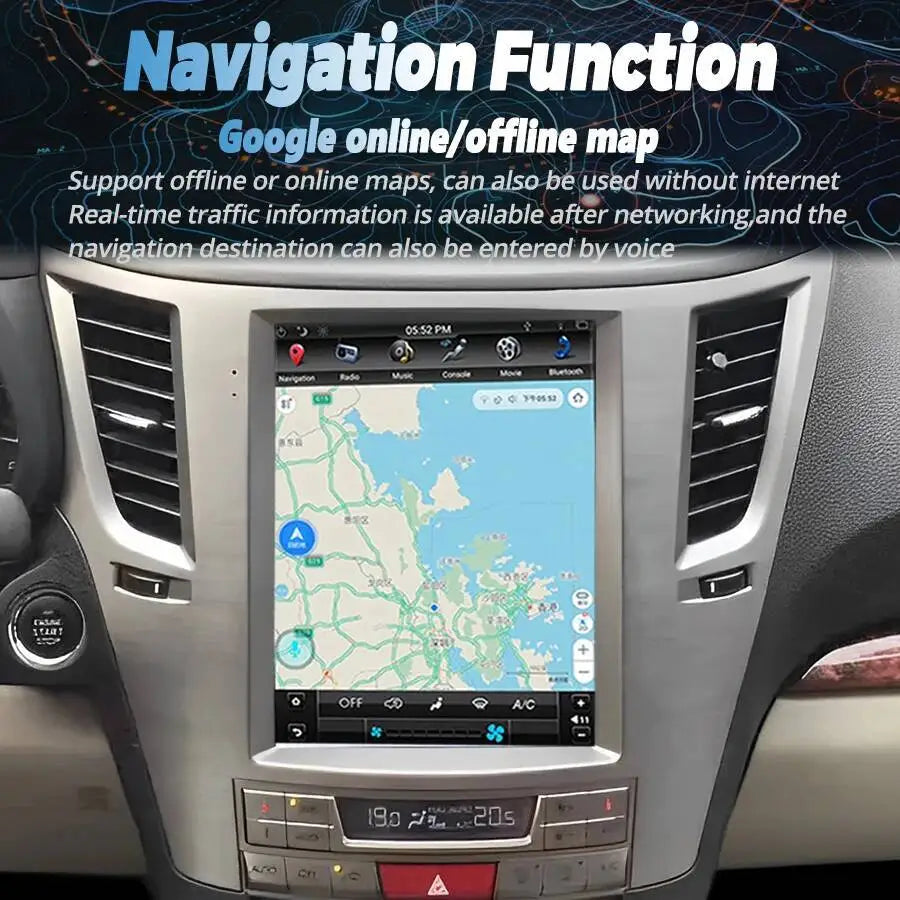 GPS Carplay Car Radio For Subaru Outback Impreza Legacy 2009-2014 Android 15 Car Multimedi