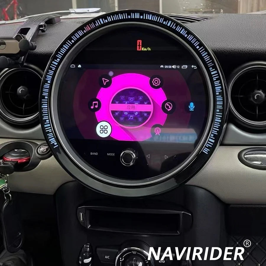 Navirider DSP Android 14 SIM Multimedia Video Player For BMW Mini Cooper R56 R60 R51 2006