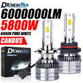 6000000LM 5800W H7 H4 LED Headlight Canbus H11 H1 9005 HB3 H8 H9 9006 HB4 9012 HIR2 4300K