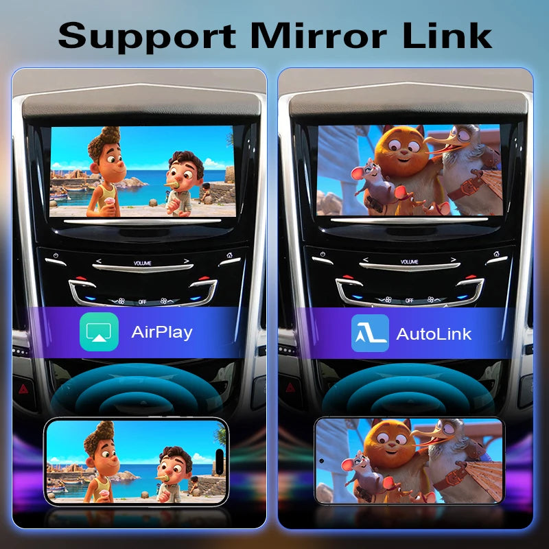 Wireless CarPlay & Android Auto Adapter for Cadillac SRX 2013-2017 CTS ATS XTS XT5 8" HMI