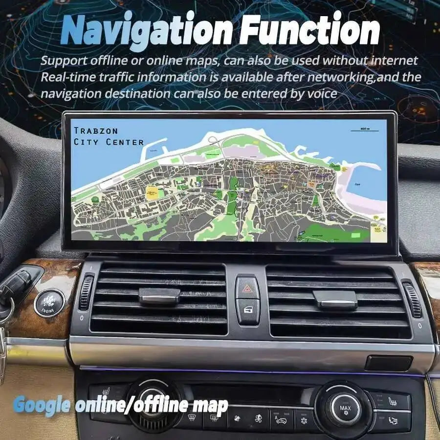 12.3inch Android14 Car Radio For Bmw E70 X5 Bmw X6 E71 CCC CIC Auto GPS Nivigation Multime | AUTOKITSHOP