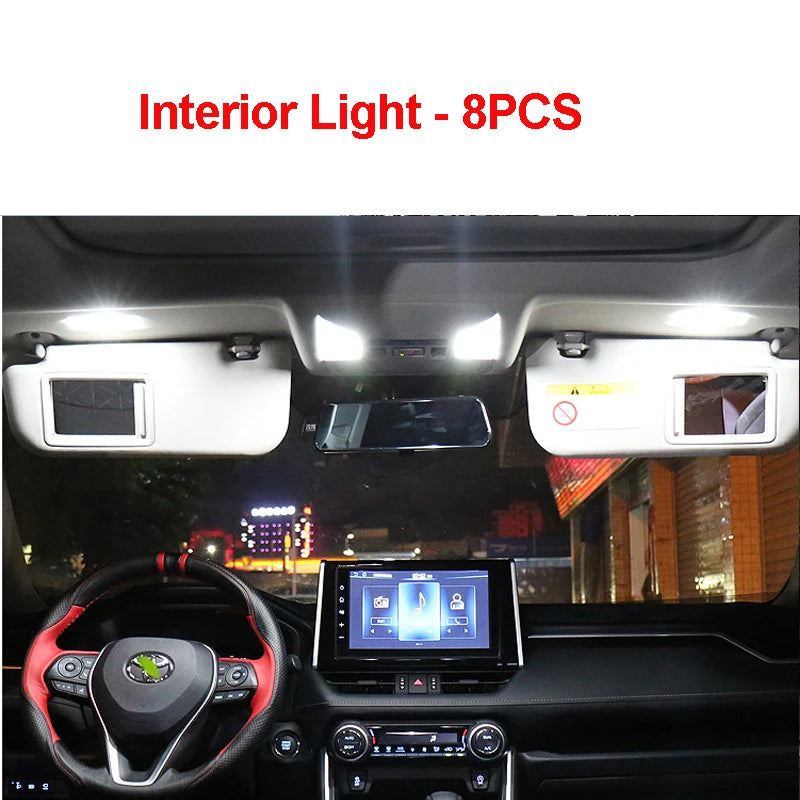 LED Interior and Exterior Light Kit For Toyota C-HR CHR 2016 2017 2018 2019 LED Bulb Fog Lamp Turn Signal Backup Reverse Light
