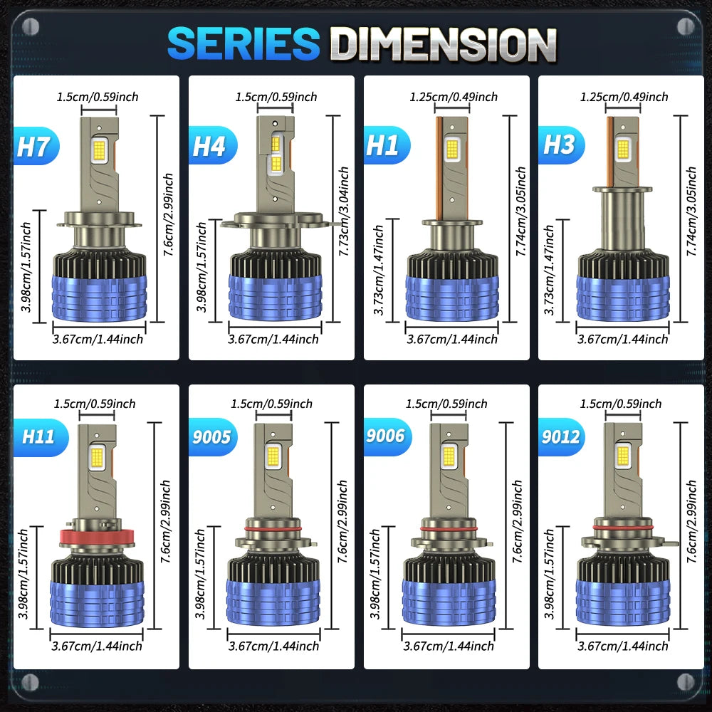 12000W H7 H4 H11 LED Car Headlight High Power Canbus H1 H8 9005 HB3 9006 HB4 9012 HIR2 Tur