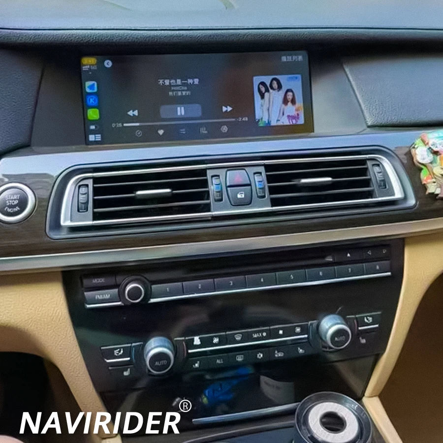 Android 14 Video Player For BMW 7 Series F01 F02 2011 - 2017 CIC NBT System Auto Qled Scre