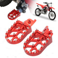 Red CNC Aluminum Motorcycle Foot Pegs Footrest Pedals For Honda CR125 CR250 CRF150R CRF250R CRF2 - Automotive LED Light
