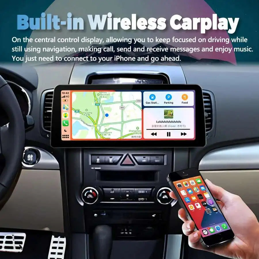12.3inch Carplay Head Unit Car GPS Navigation Video Player Radio Stereo For KIA Sorento 20