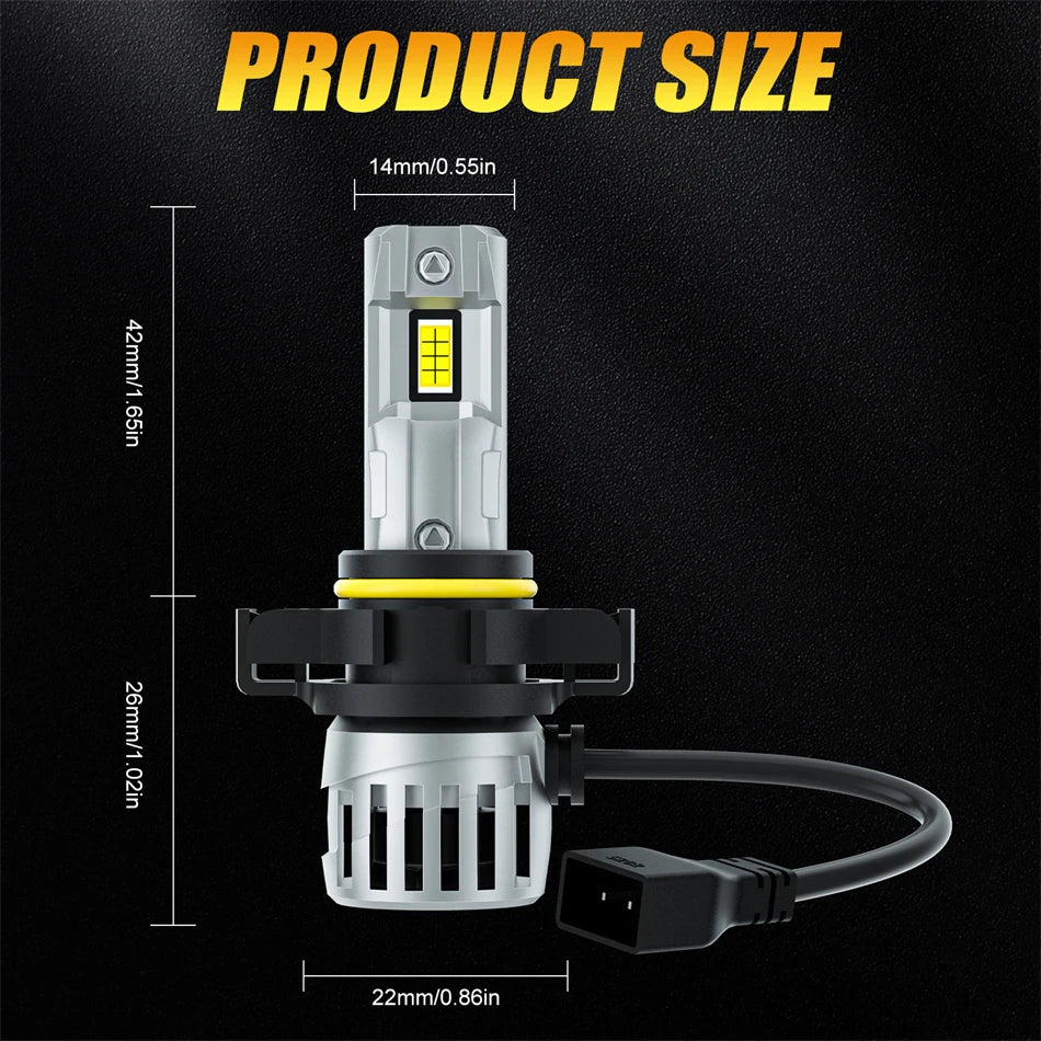 PSX24 PSX26 LED Canbus Fog Light Bulb 6500K Car Driving Running Lamp 12V for Audi VW BMW M