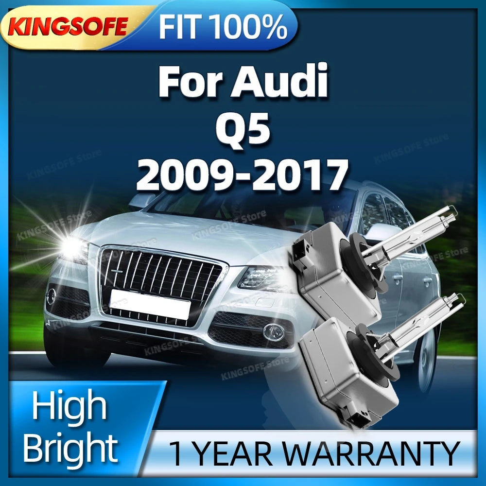 D3S Xenon Light Bulbs 6000K HID Car Headlight Upgrade Lamp For Audi Q5 2009-2017 2010 2011