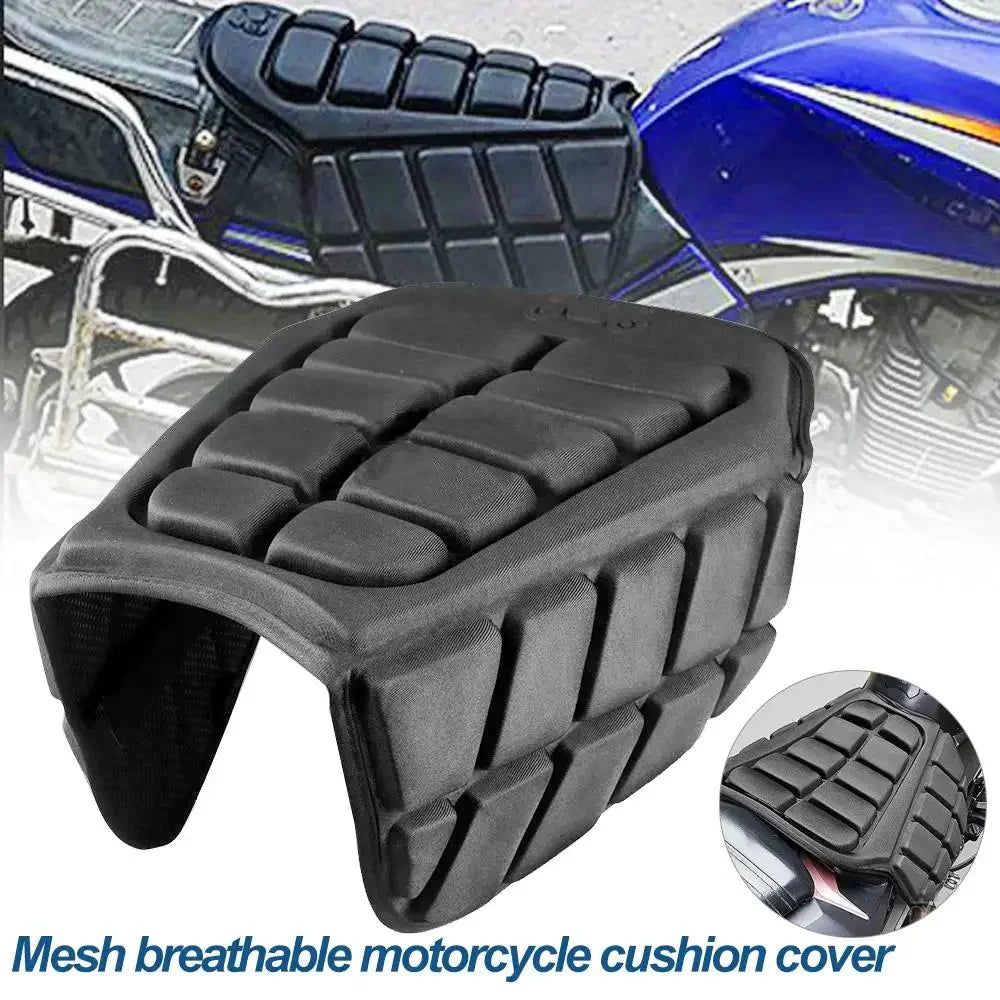 3D Motorcycle Seat Cover Universal Comfort Air Seat Cushion Cover Motorbike Air Pad Cover Shock  - Automotive LED Light