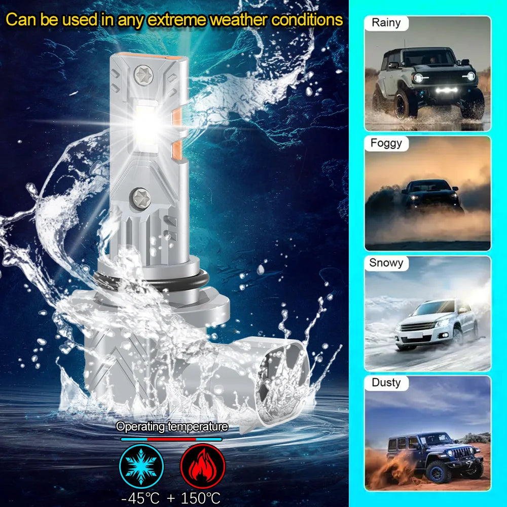 30000LM Canbus Car LED Headlight 6000K CSP Chips High Low Beam Super Bright 12V For Hyunda
