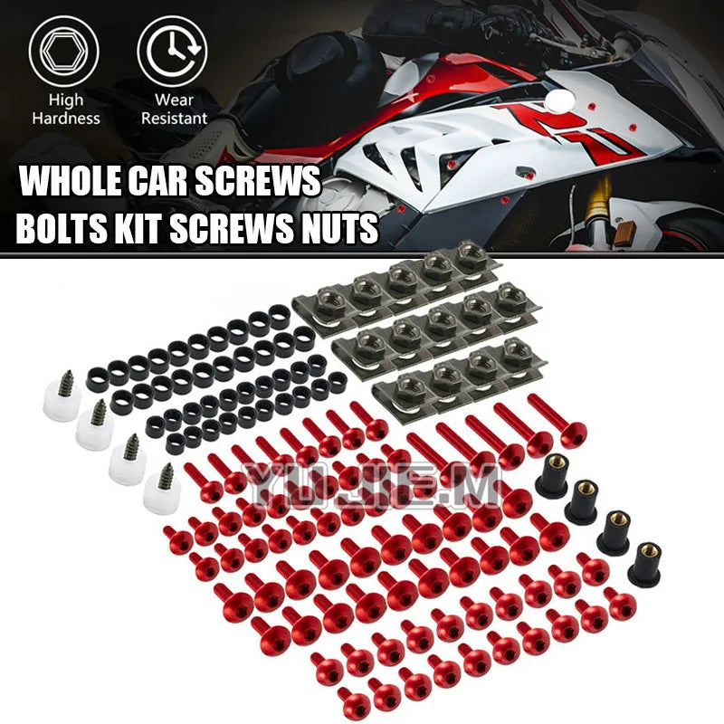 Complete Fairing Bolt Nut Screw Kit Fairing Bolt Screws For QJMOTOR QJ SRT 800 800X 800SX 800SRT - Automotive LED Light