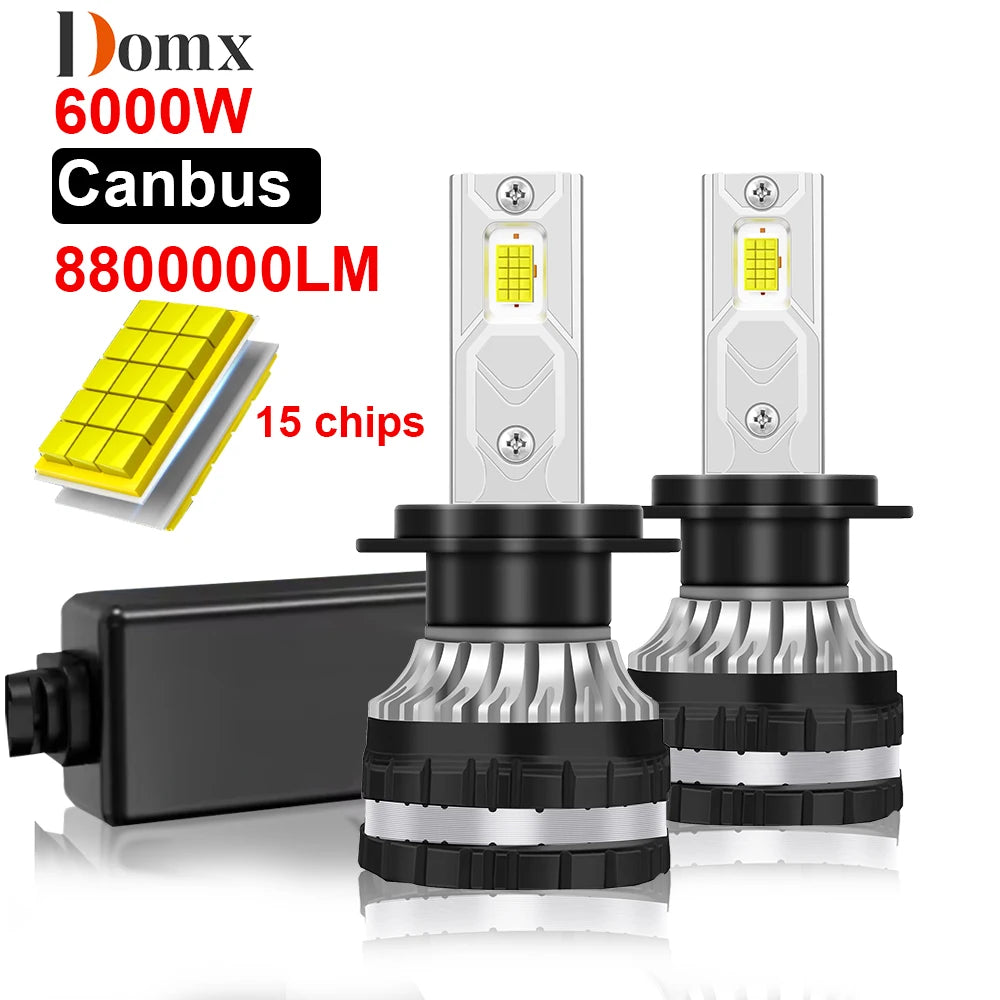 Domx H4 Led Canbus H7 LED Car Led Light H8 H9 H11 9005 HB3 9006 HB4 9012 Led Headlight Bul