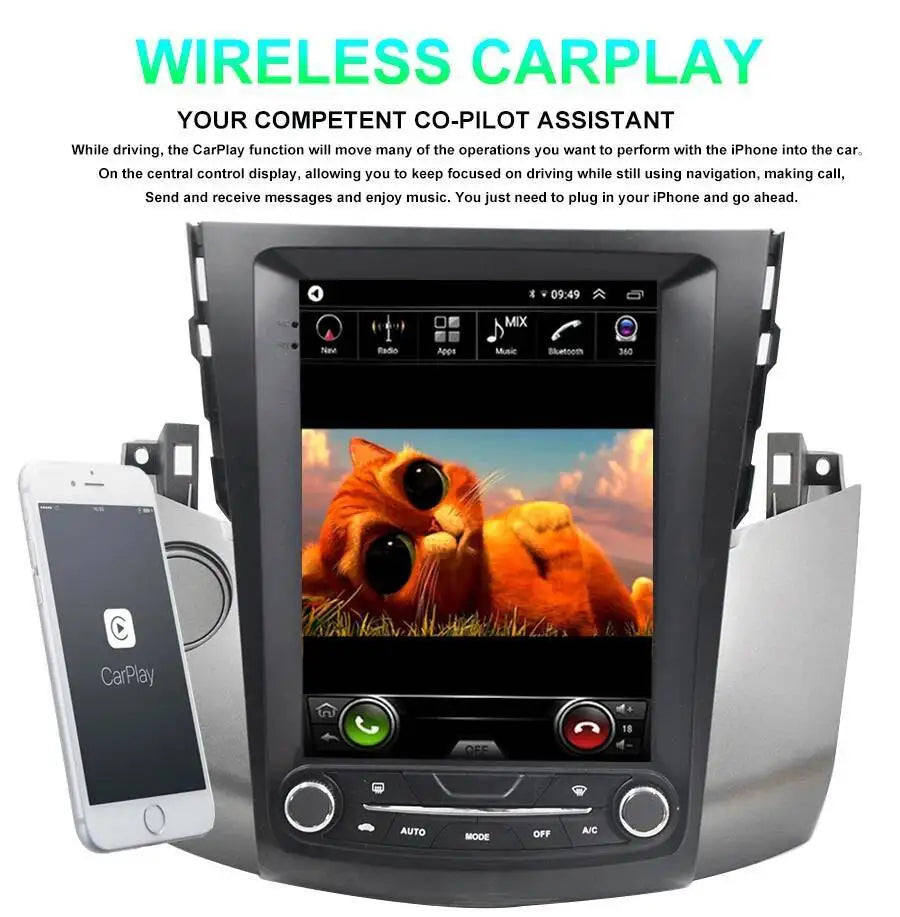 10.4" Touch Screen Car Radio For Toyota RAV4 Rav 4 2008-2010-2011 Android 15 AUTO Car Mult