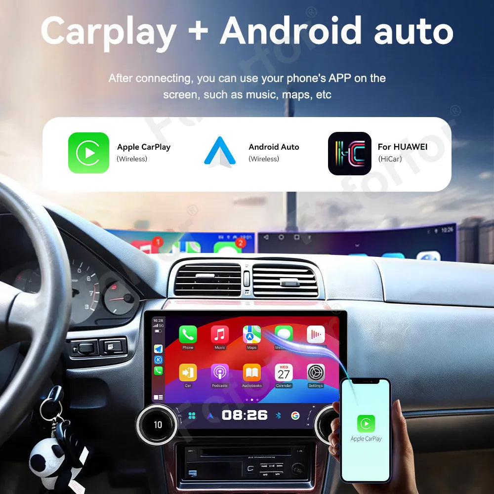 Android 15 11.5 Inch Car Radio Luxury Upgraded HD Touch Wireless CarPlay Android Auto GPS