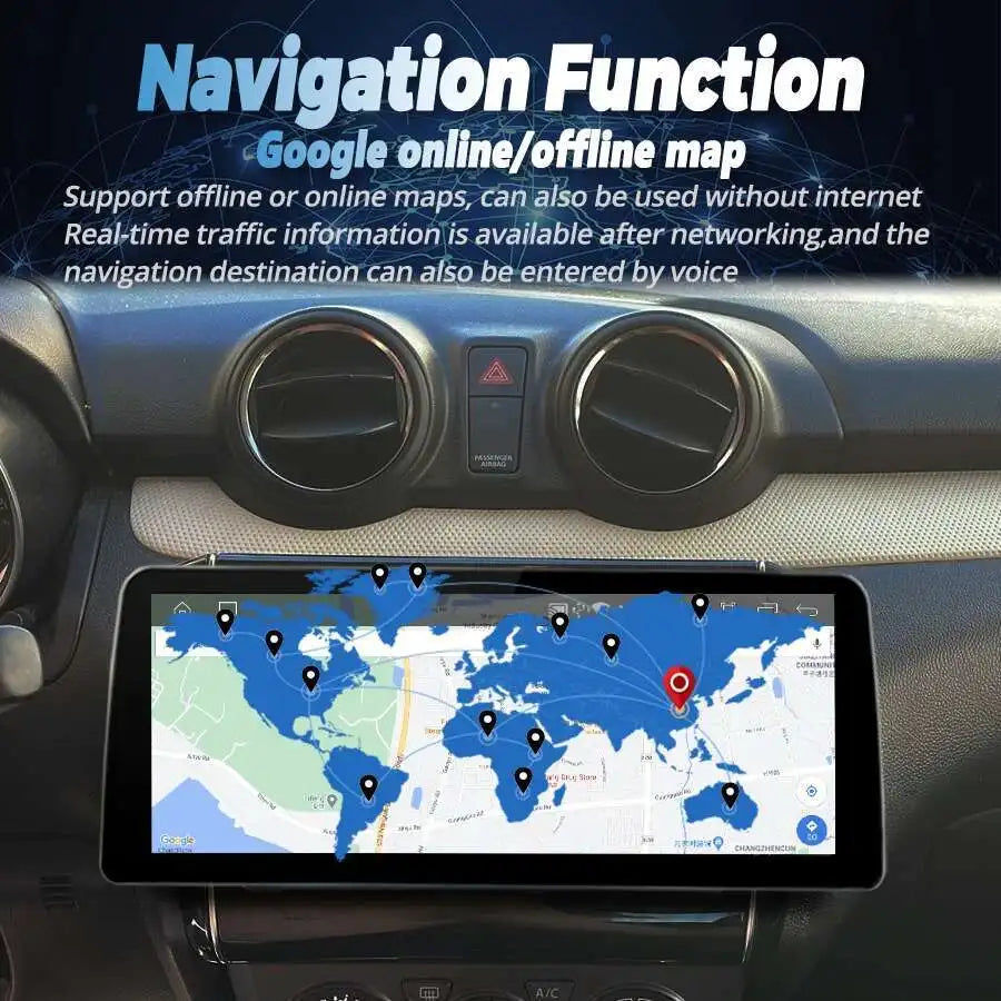 Android 14 Car Video Player Stereo For Suzuki SWIFT 2017 2018 2019 2020 GPS Multimedia Car
