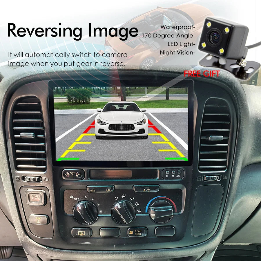128GB Android 14 Radio For Toyota Land Cruiser 1999 LC100 CarPlay Navigation GPS Touch Scr