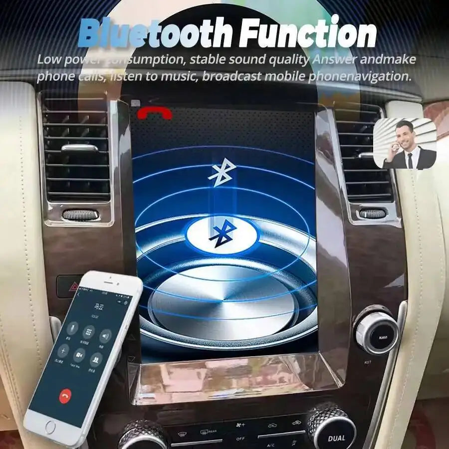 12.1inch Android Touch Screen For Nissan Patrol Y62 2010 Auto Stereo Navigation GPS CarPla