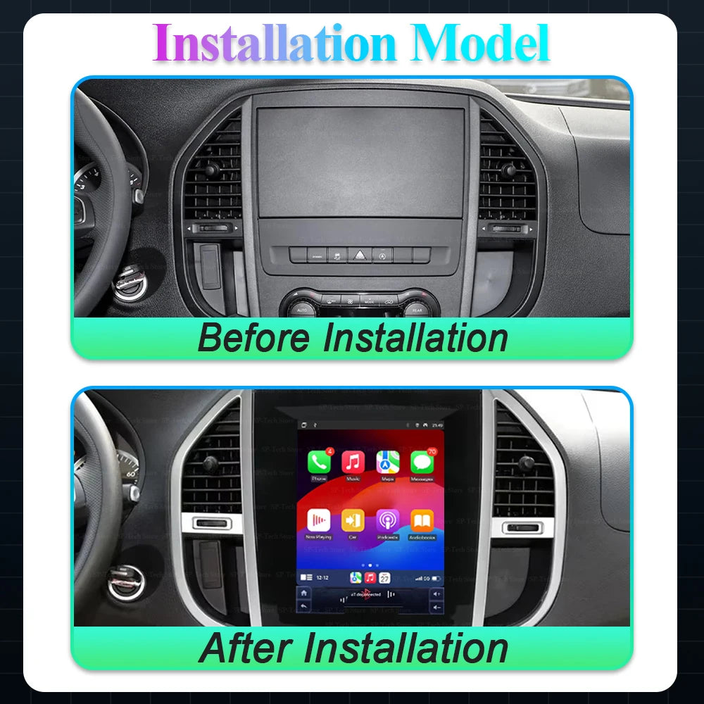 Car Radio 9.7" For Mercedes Benz Vito W447 2014 2015 2016 2017 2018 2019 2020 2021 Android | AUTOKITSHOP